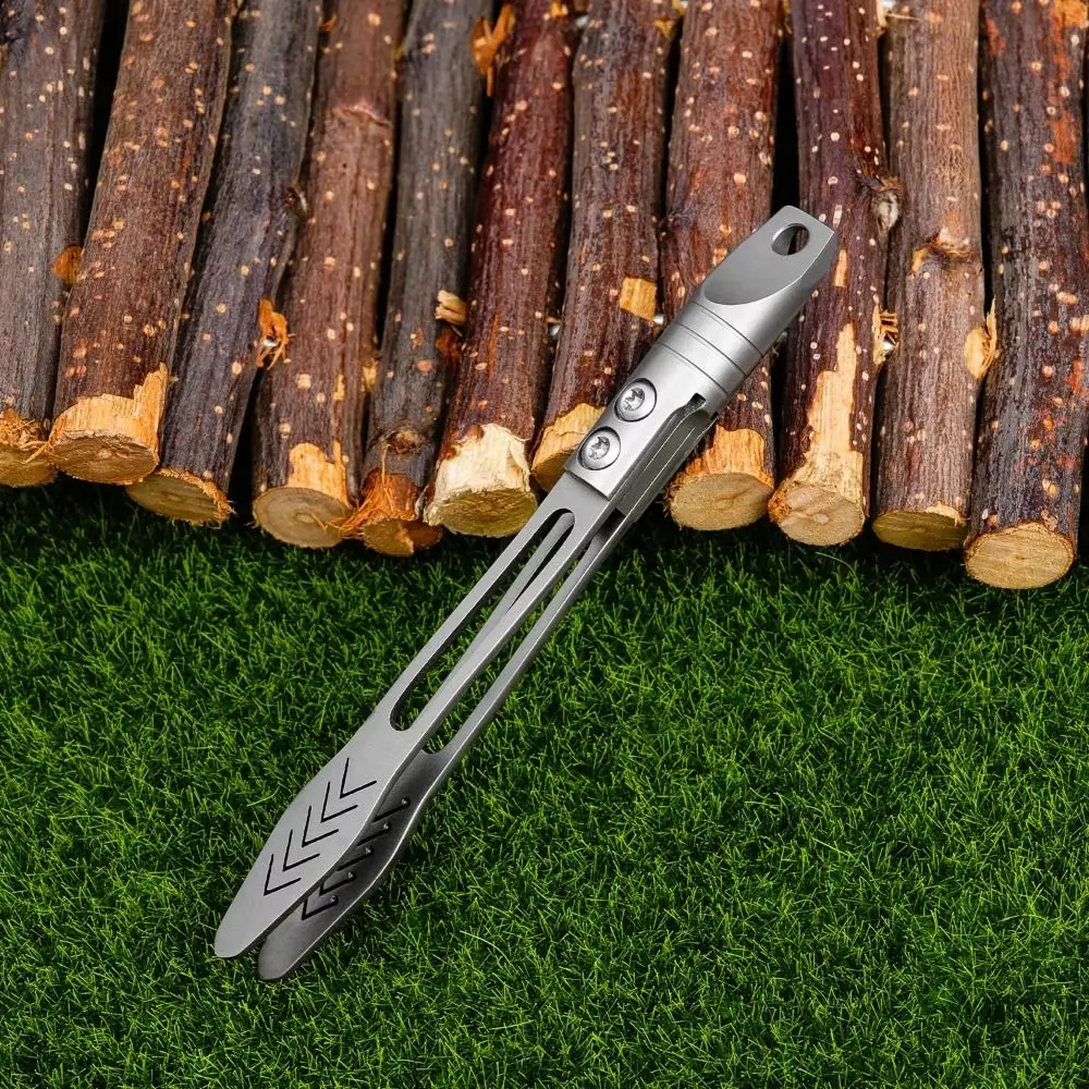 

Thick Design Titanium Alloy Tweezers Precision Tool Waterproof CNC Clip Mini Size Durable Portable Keychain Pendant