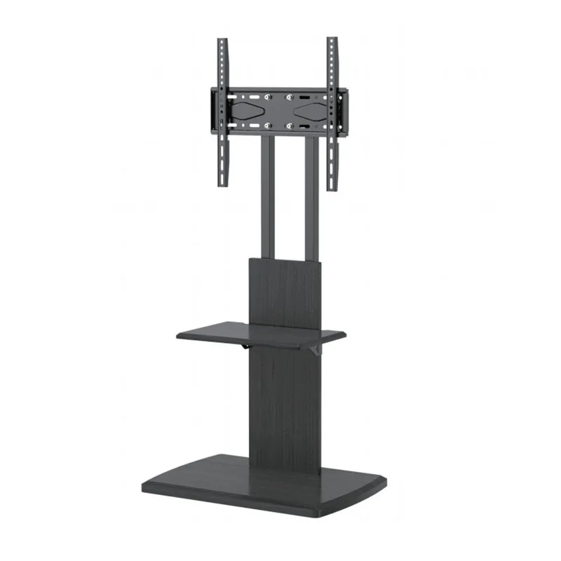 

ZJW STLF Advanced Stand Concrete Bamboo Desktop Stand Load Capacity 45.5kg/100lbs Mobile Tv Cart 28"