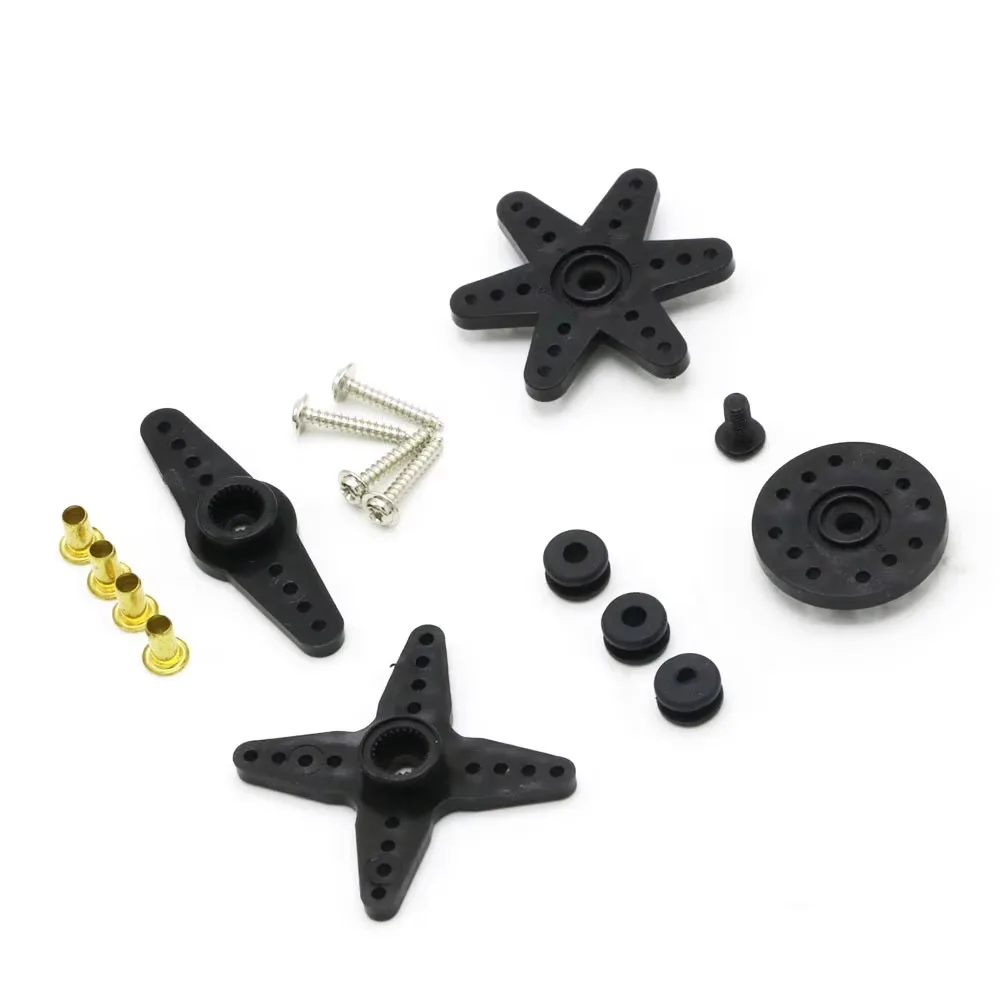 25T single-arm swing arm MG945/MG995/MG996R servo motor circular rudder disc plastic swing arm accessory package
