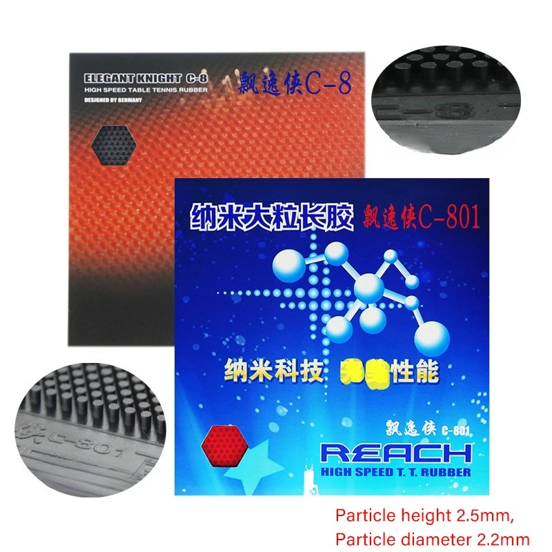 

Big Particles Long Pimples OX Table Tennis Rubber 2.5mm Height REACH C8 Table Tennis Rubber Sheet Special Rubber Strong Rotation