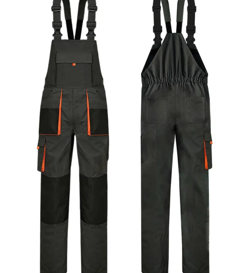 Multi pocket workwear men's wear resistant maintenance and labor protection jumpsuit work pants - view 2