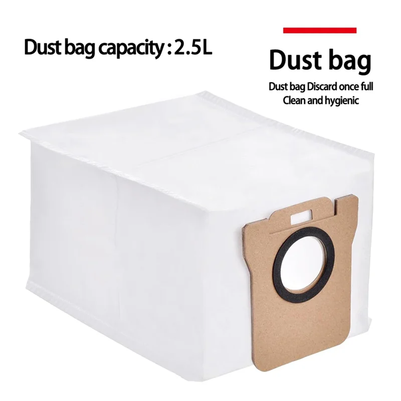 WORTHOWN-2 Set For Xiaomi Robot Vacuum X10 Plus,X10+,X20 Pro,X20 Plus,Main Brush Dust Bag Filter