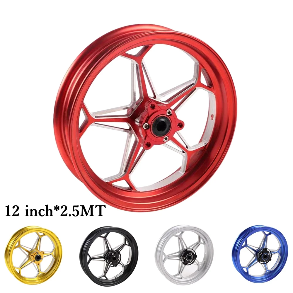 CNC 12*2.5in Aluminum alloy Wheels Motorcycle E-Scooter Universal Modify Front Wheel Rims For Niu N1S/NQI/UQI/U+B M3 RSZ Or More