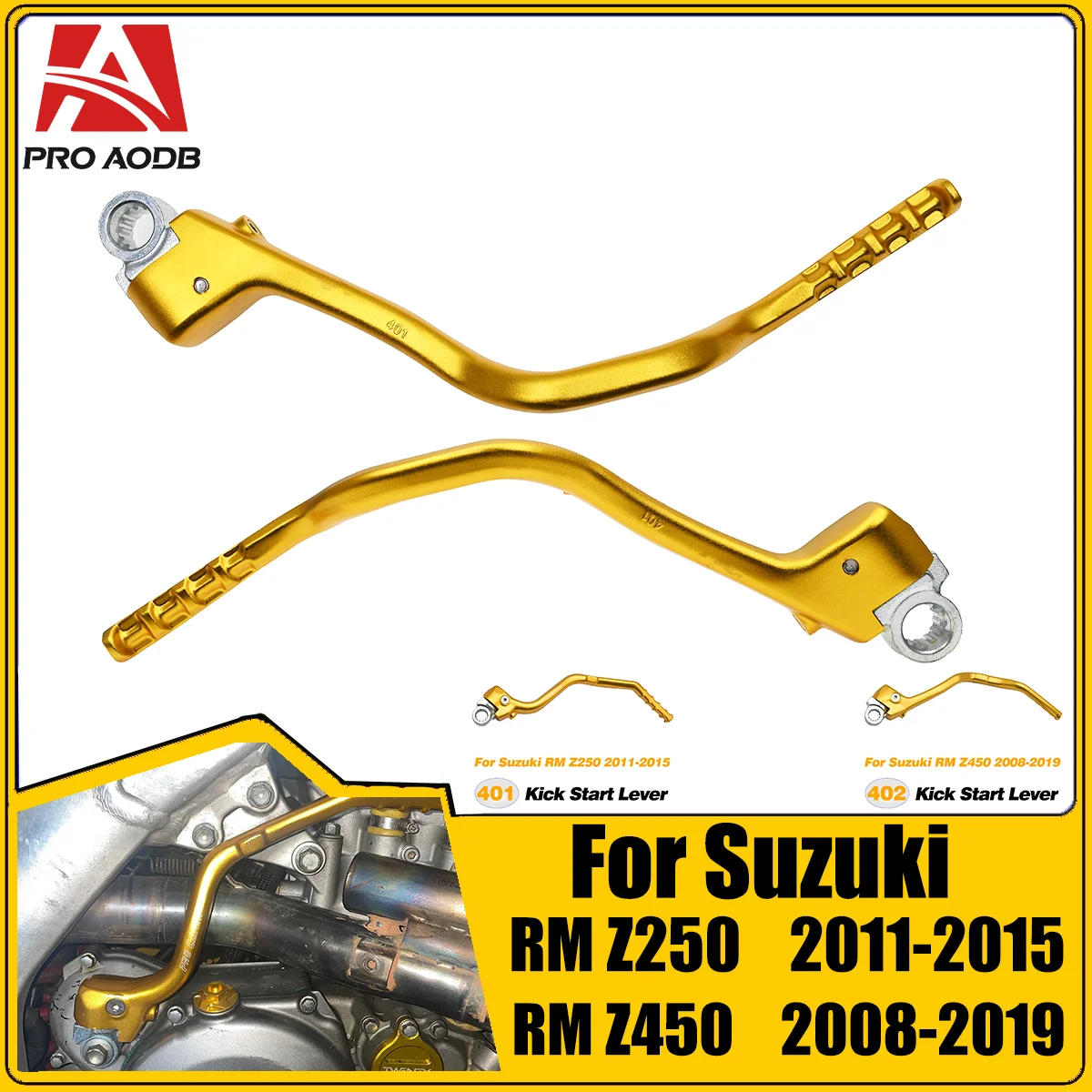 

Motorcycle CNC Forged Kick Start Starter Lever Pedal For Suzuki RMZ 250 450 RMZ250 RMZ450 RM250Z RM450Z 2008-2014 Universal