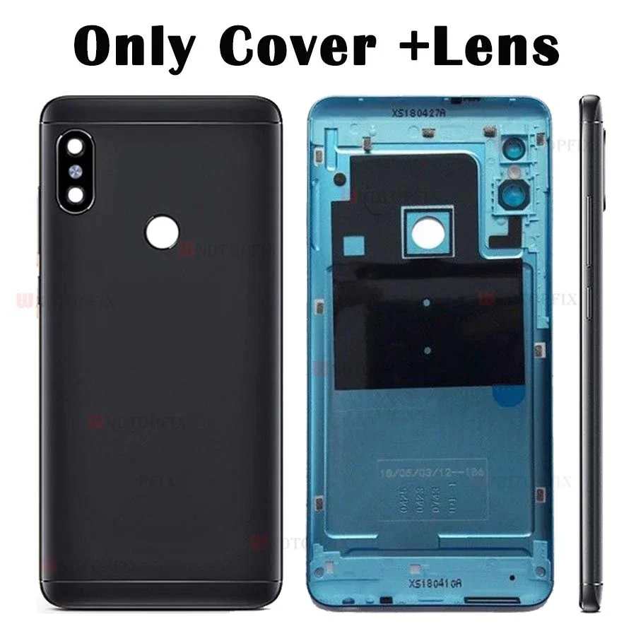 New Housing For Xiaomi Redmi Note 5 Pro Battery Cover Replacement Parts Case With Lens Buttons Note 5 Back Cover Case image 2