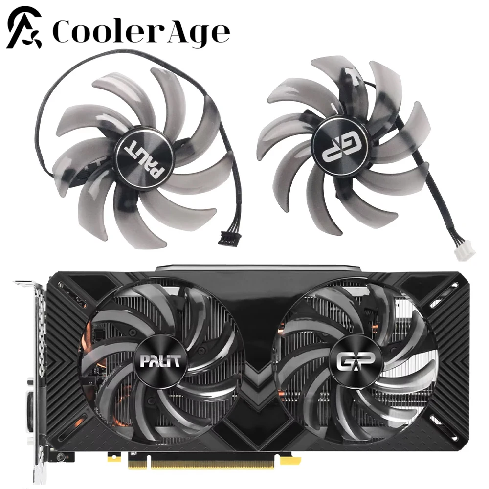 

85 мм FDC10H12S9-C 12 В 0,35 А RTX2060 RTX2070 Вентилятор видеокарты для PNY Palit RTX 2060 2070 Gamingpro Dual GPU Cooler