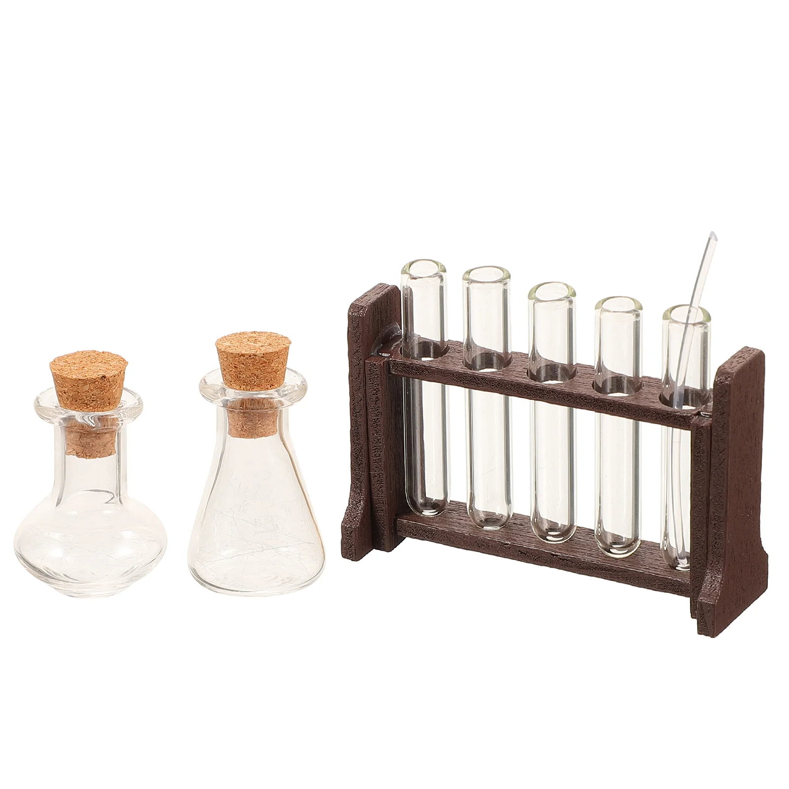 Micro Landscape Prop Science Experiment Toy Tube Rack for Mini House Glass Laboratory