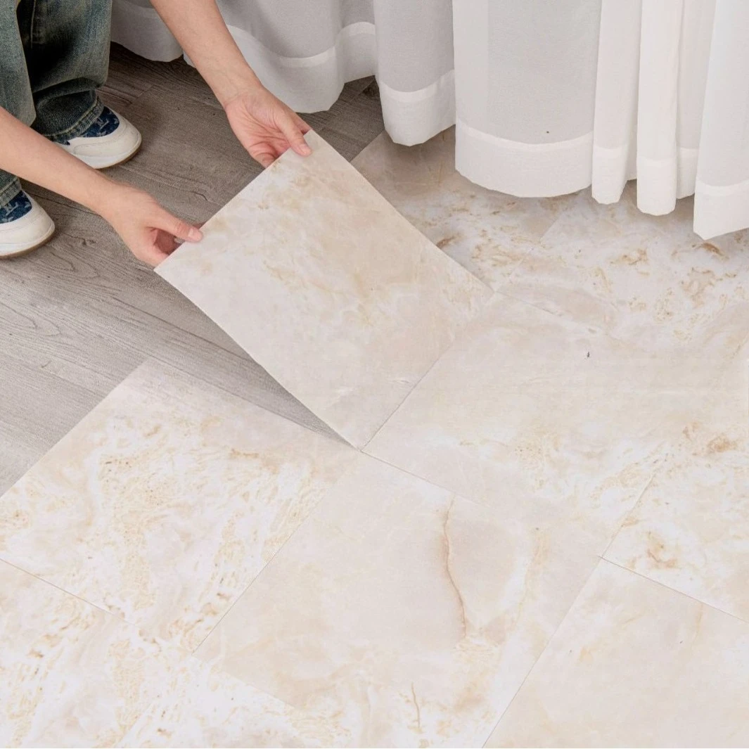 Waterproof and wear-resistant marble self-adhesive floor wall stickers easy to clean floor stickers wallpaper