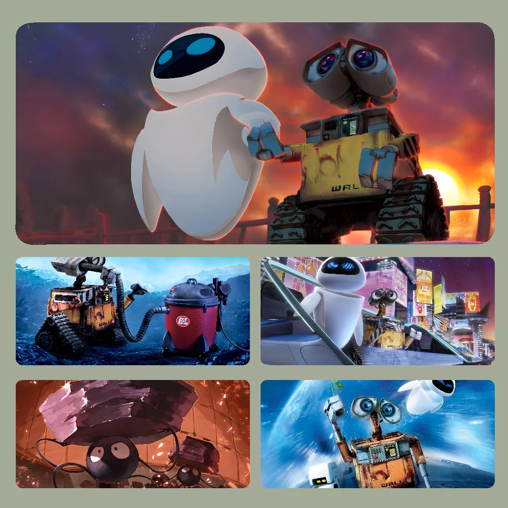 W-Wall-E Mousepad Large Computer Gaming Accessories MousePads Desk Mats Anti-slip Laptop Soft Mouse Pad