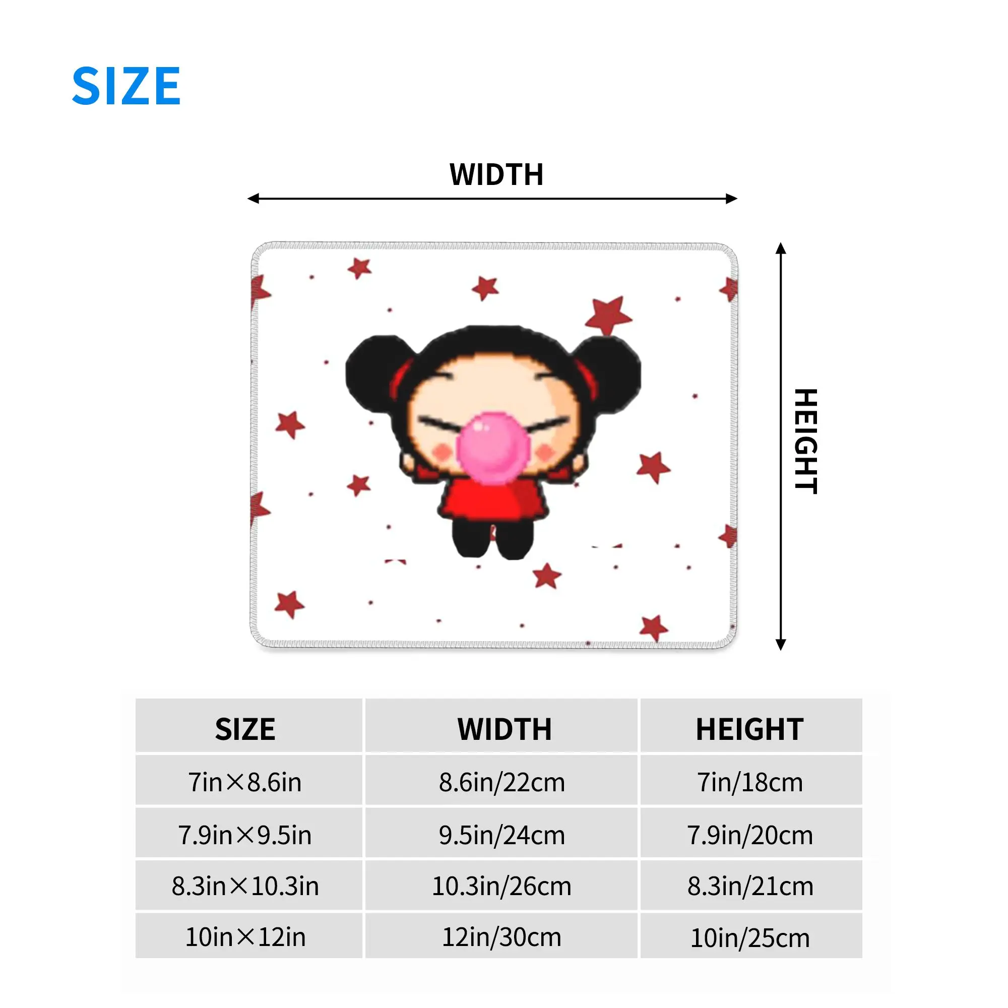 Pucca Mouse Pad Computer Keyboard Mouse Mat Gamer PC Laptop Desk Mat Office Accessories Table Mats