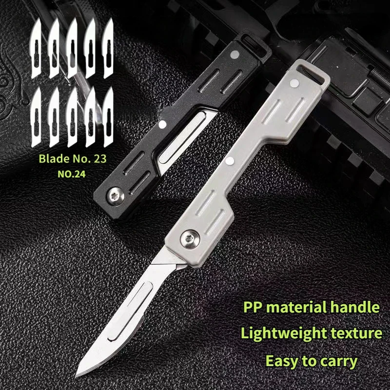 New Mini Performance Folding Machinery Cost Scalpel Medical Folding Knife EDC Outdoor Unpacking Pocket Knife Multiple Styles