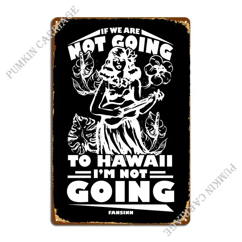 Hawaii Vacation Aloha Summ Metal Plaque Printing Party Vintage Retro Tin Sign Poster