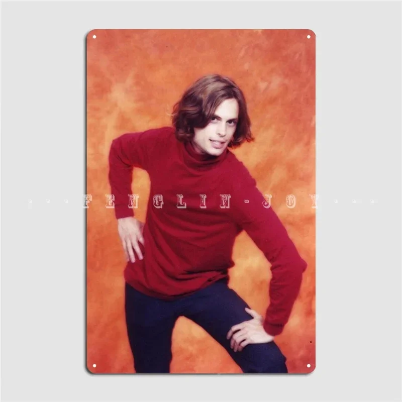 Matthew Gray Gubler Metal Sign Wall Cave Garage Club Printing Garage Decoration Tin Sign Poster