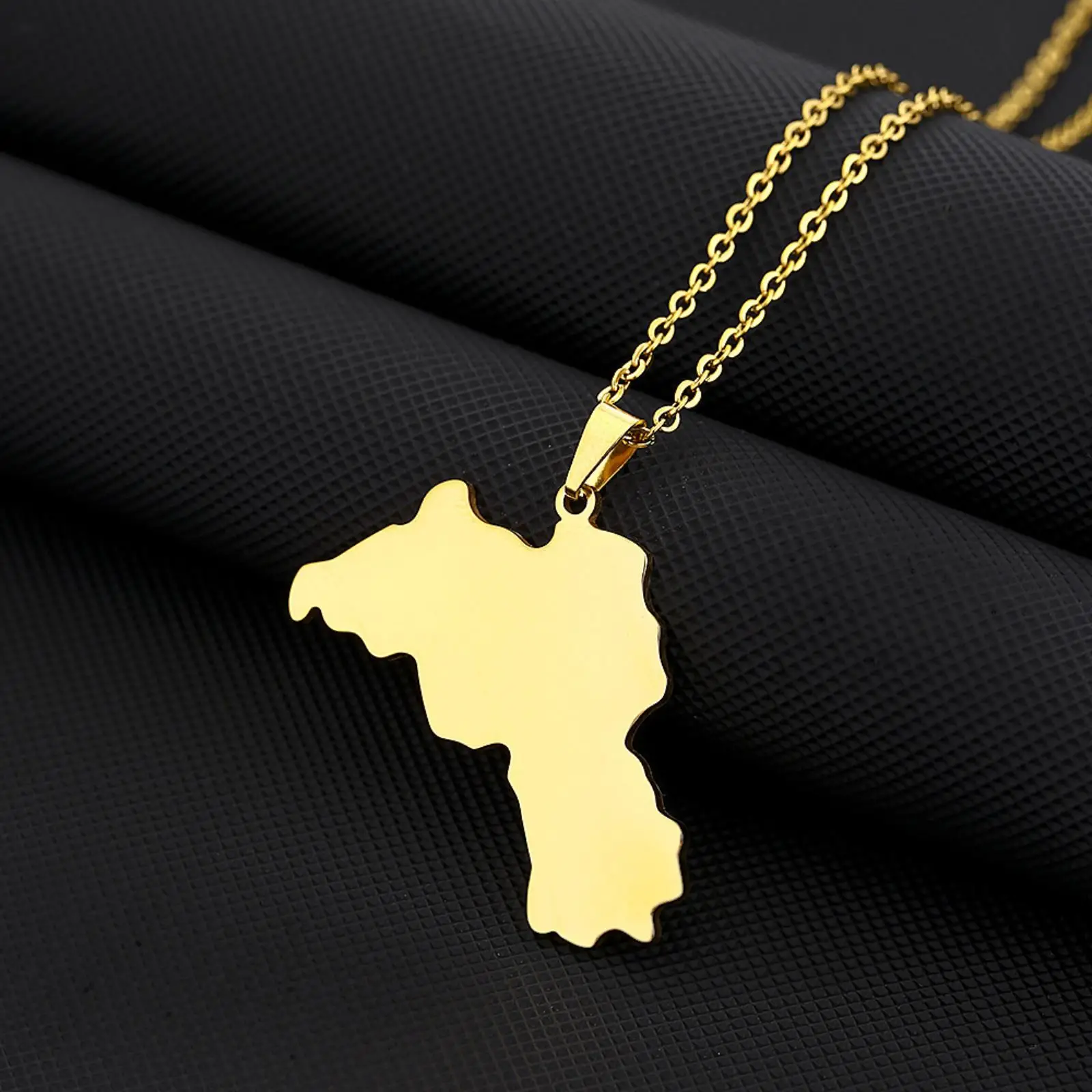Kurdistan-Karten-Anhänger-Halskette aus Edelstahl, Ethnischer Patriotischer Schmuck, Geschenk für Männer und Frauen – Detail 3