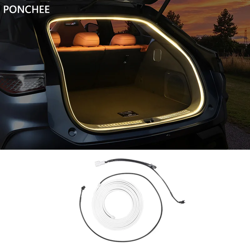 

For BYD Sealion 7 2024 Trunk Lighting Lamp Trunk Ambient Light Strip Interior Change Adornment Supplies Atmosphere Sense