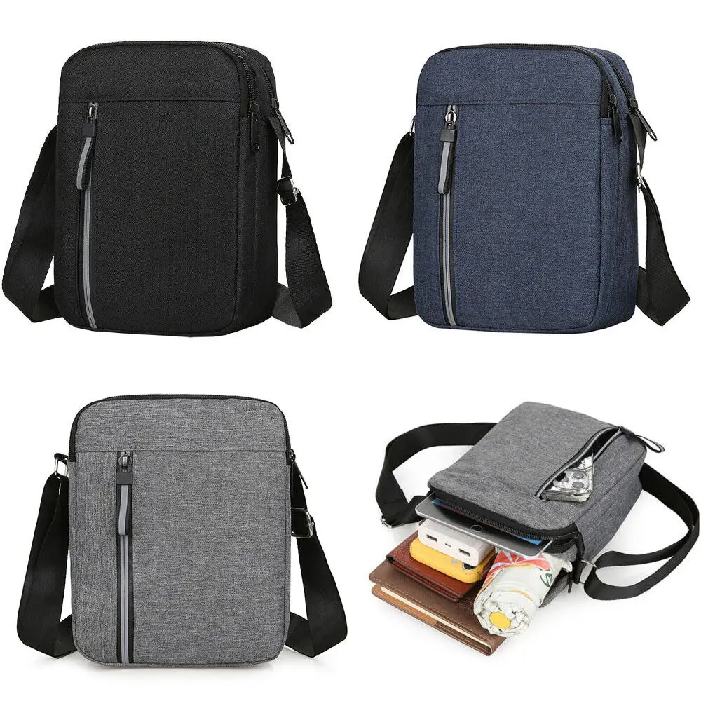 New Men\'S Shoulder Bags Large Capacity Travel Utility Work Bag Waterproof Messenger Bag For Boys Casual Cross Body Bags