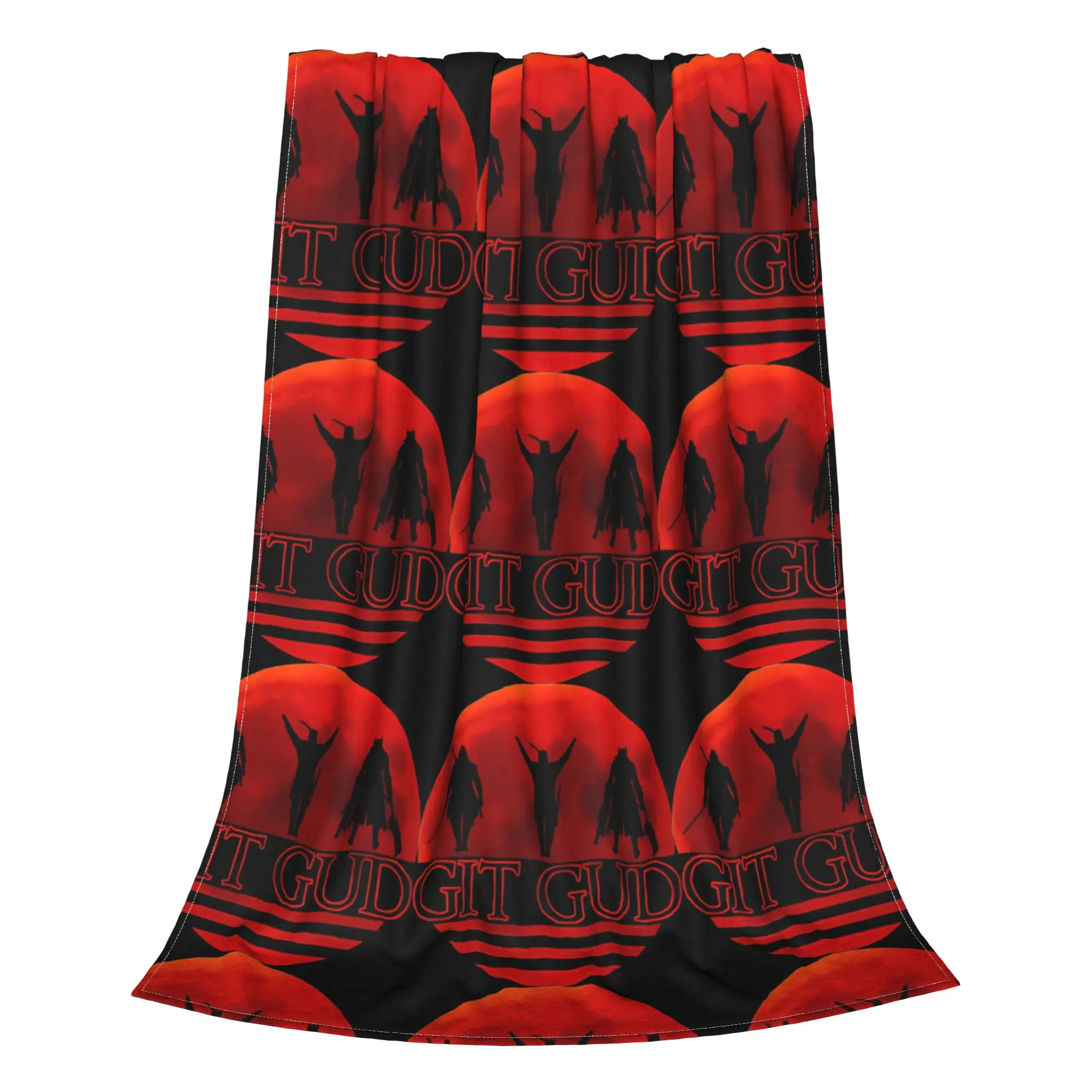1PC Home Cute Room Decor Try Hard Git Gud Blanket Throw Blanket DDark Souls Novelty Warm Blanket All Season