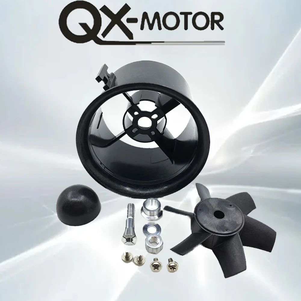 QX-MOTOR Factory outlet 70mm zestaw EDF z 6 ostrzami wentylator kanałowy garnitur dla samolotu RC