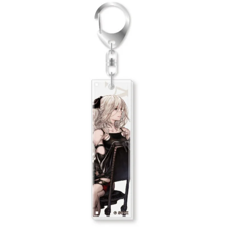 Anime NieR:Automata 15cm Popola Acrylic Stand Model Plate Keychain Desk Decorations Animation Periphera Souvenir Fans Gifts