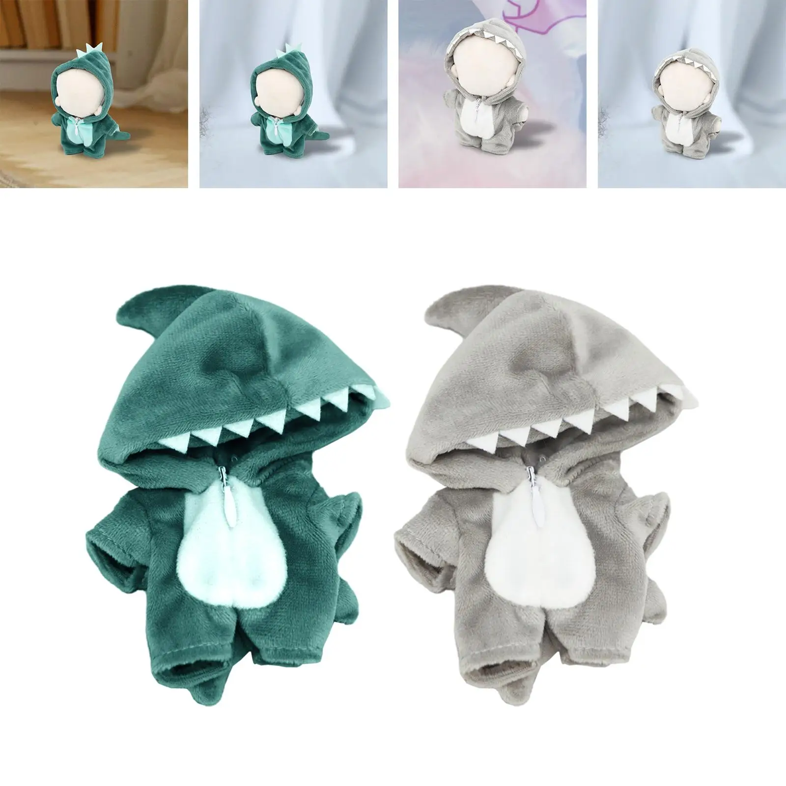 Plush Doll Clothes Costume Doll Changing Clothes Stuffed Figures Toys Doll Hoodie Garment Outfits for 10cm-12cm Doll Accessories