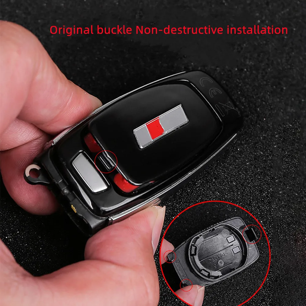 Original buckle Non-destructive installation for Audi new A6L S RS key modified rear shell