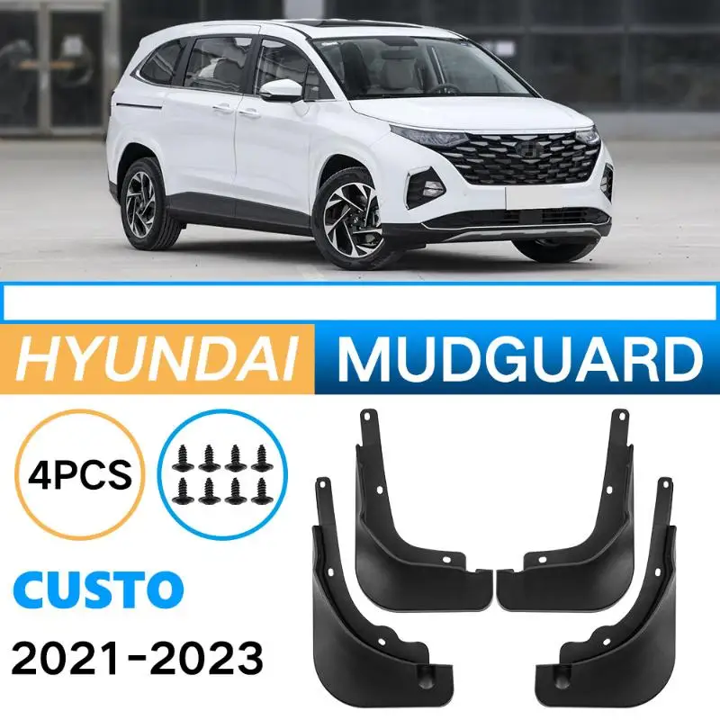 

4PCS For Hyundai Custo 2021-2023 Mudguards Mudflaps Fender Mud Flap Splash Guards Accessories