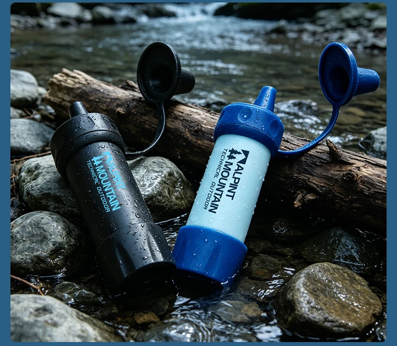 Persönlicher Wasserfilter für Wandern, Camping, Reisen und Notfallvorsorge Überlebens-Wasserfiltrationsstrohhalme Leichtgewichtig Tragbar – Detail 29