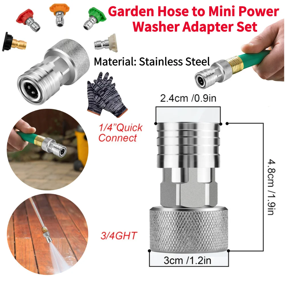 adaptador-de-mangueira-de-jardim-para-lavadora-de-alta-pressao-3-4-ght-para-conector-rapido-1-4-converte-mangueira-de-Agua-em-conector-para-lavadora-de-alta-pressao-para-lavagem-de-carros