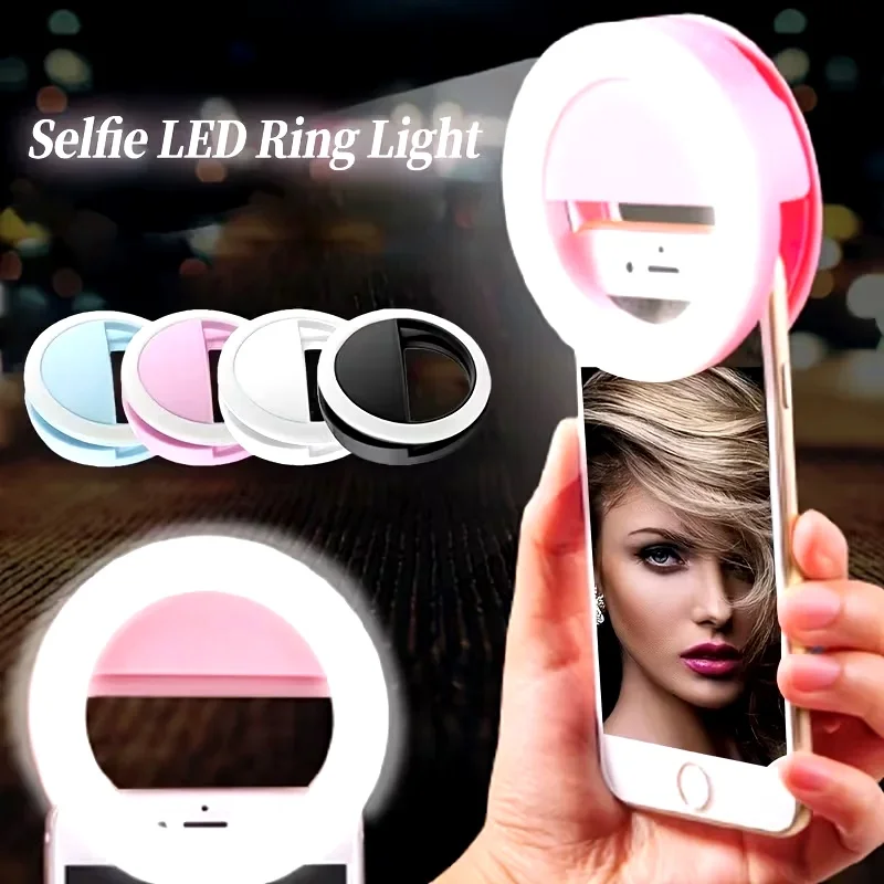 Portable LED Selfie Ring Light for Mobile Phones