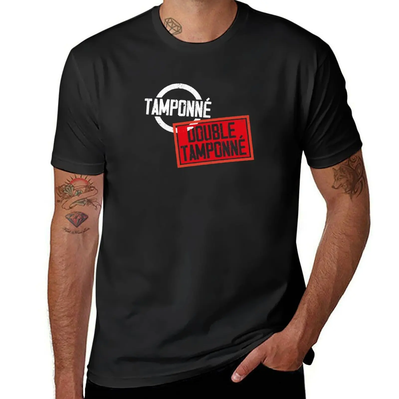 

Stamped, double stamped - In the service of France T-Shirt customs design your own custom t-shirts t shirts for men