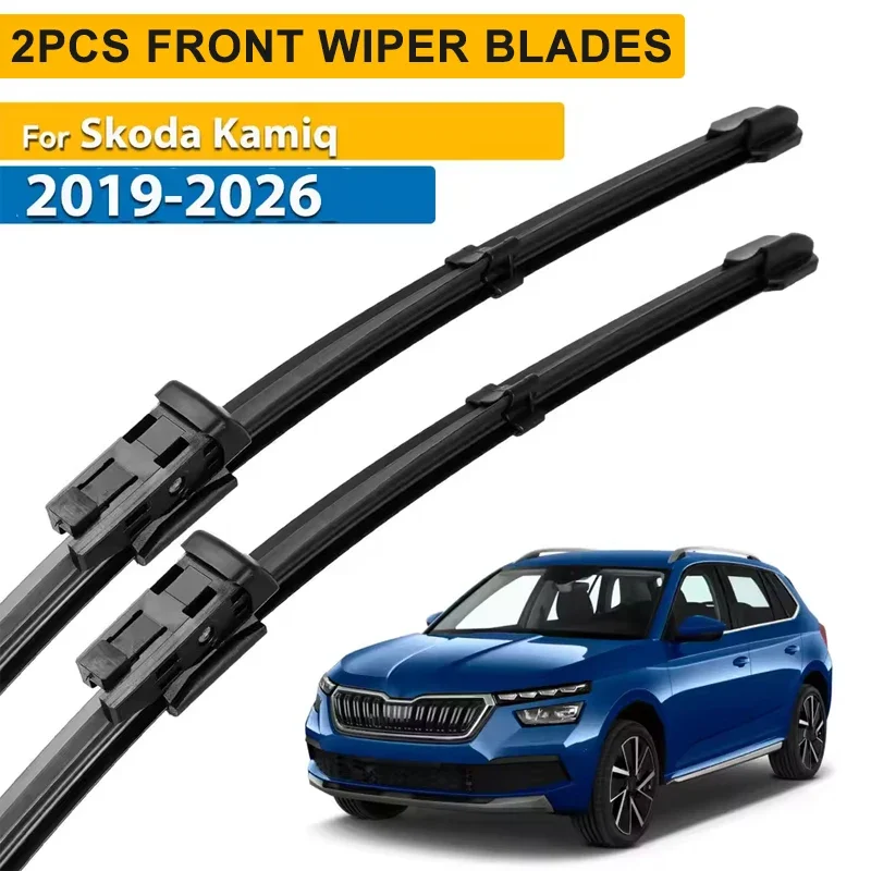 

Wiper LHD Front Wiper Blades For Skoda Kamiq 2019 - 2026 Windshield Windscreen Clean Window Car Rain Brushes 28"+18"