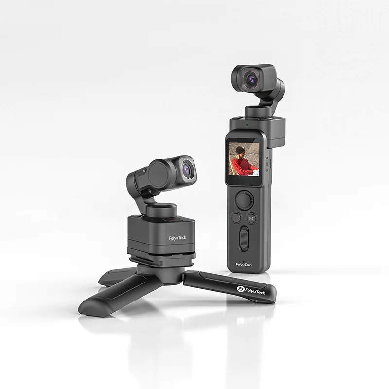 FeiyuTech Feiyu Pocket 3 Cordless Detachable 3-Axis Stabilizer Gimbal Camera 4K60fps Footage Magnetic Attach AI Tracking Follow