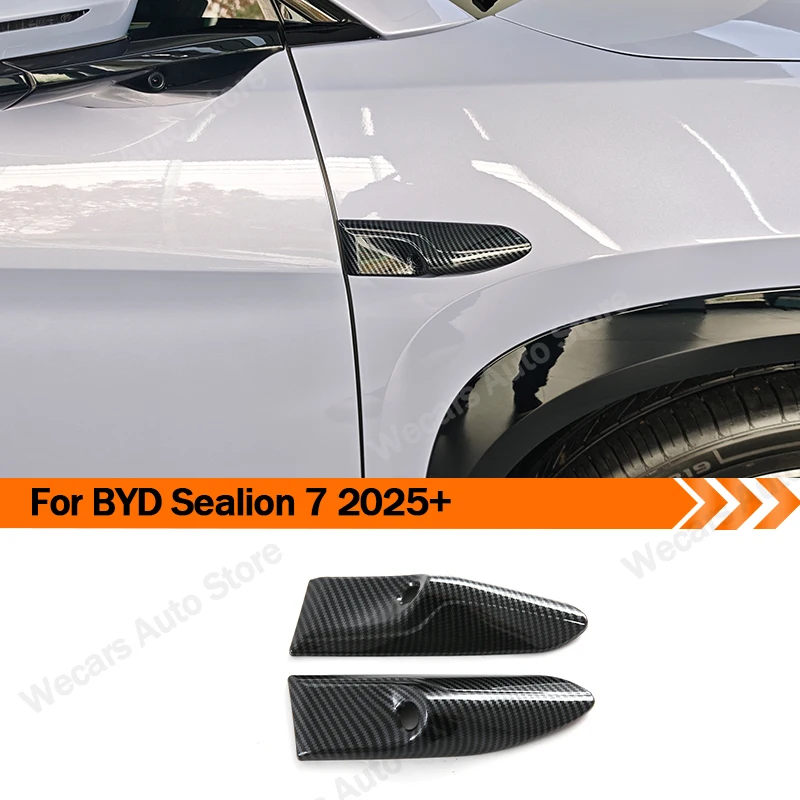 

Для BYD Sealion 7 2025 + боковое крыло, защитная крышка для камеры, АБС-материал, карбоновый вид, декоративная крышка, наклейки, автомобильные аксессуары