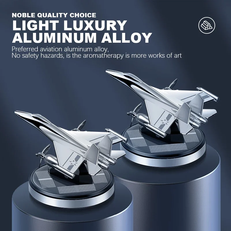Luxury Aluminum Alloy Rotating Helicopter Car Ornament Creative Aircraft Home Gift Decoration For Gifts