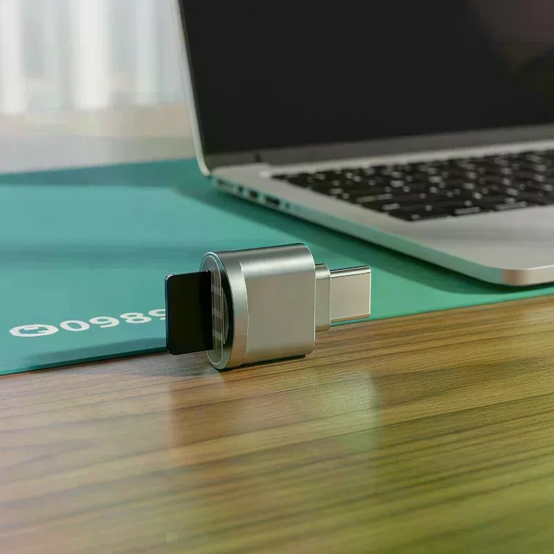 Mini USB 3.0 Type-C To TF Card Reader Aluminum Alloy Memory Card Adapter High Speed
