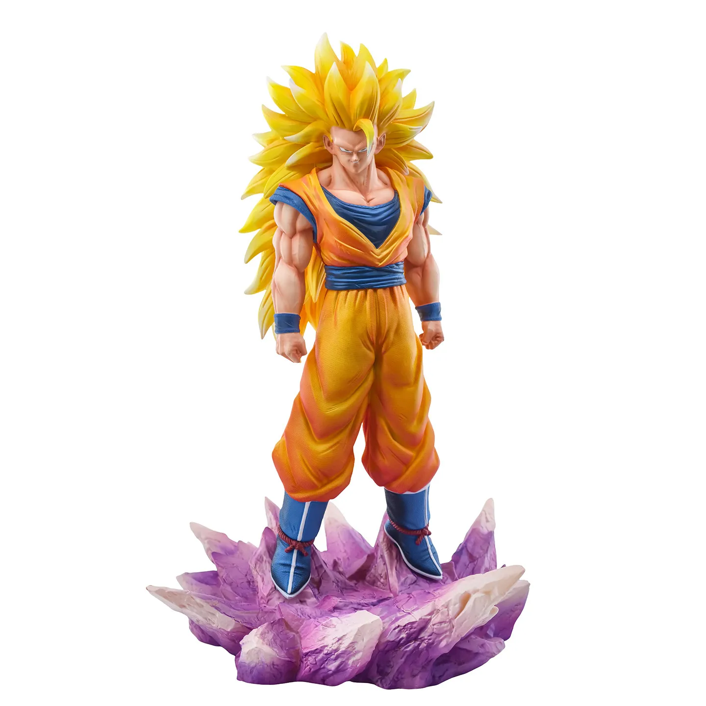 Jt Dragon Ball Z Juann Super Saiyan 3 Goku Figure Collectible Model Desktop Decoration Toy For Anime Enthusiast Gift collectible