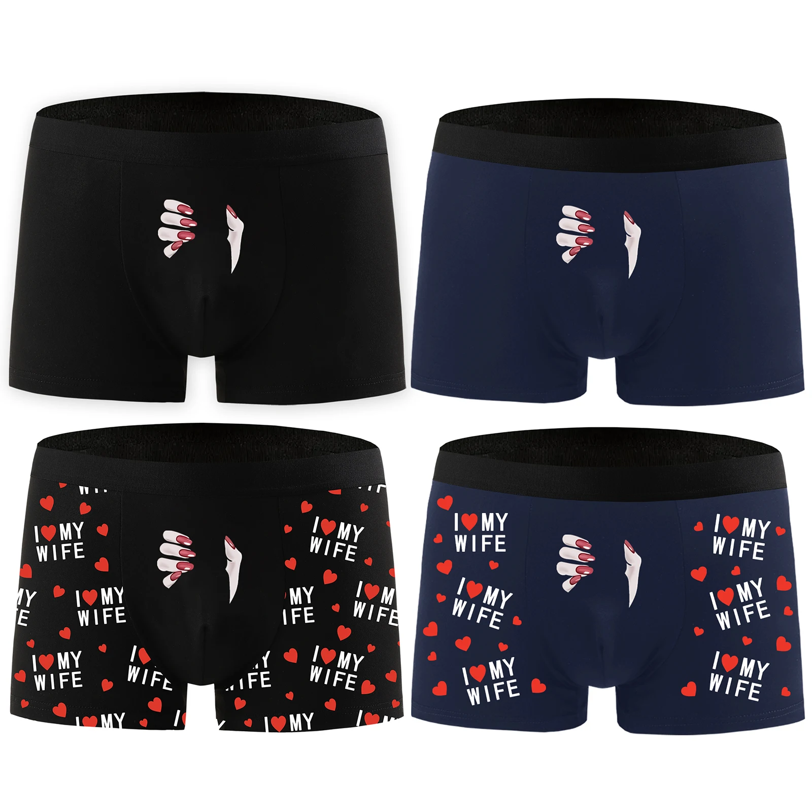 Męskie seksowne bokserki typu U Convex, bezszwowe, modelujące, z nadrukiem, z niskim stanem, oddychające majtki męskie.