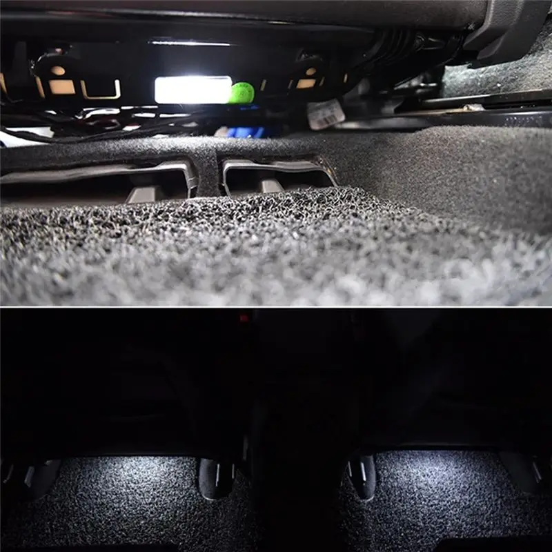 

#53G Automotive Parts & Accessories,Car Interior LED Footwell Light Foot Lamp Cable Harness for PASSAT B7 (Black)