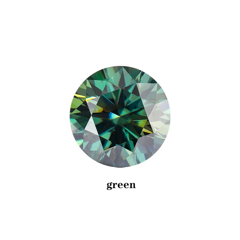 JECIRCON VVS1 Clarity D Color Moissanite Loose Diamond Colored Moissanite Diamond with GRA Certificate Waist Code Black Card