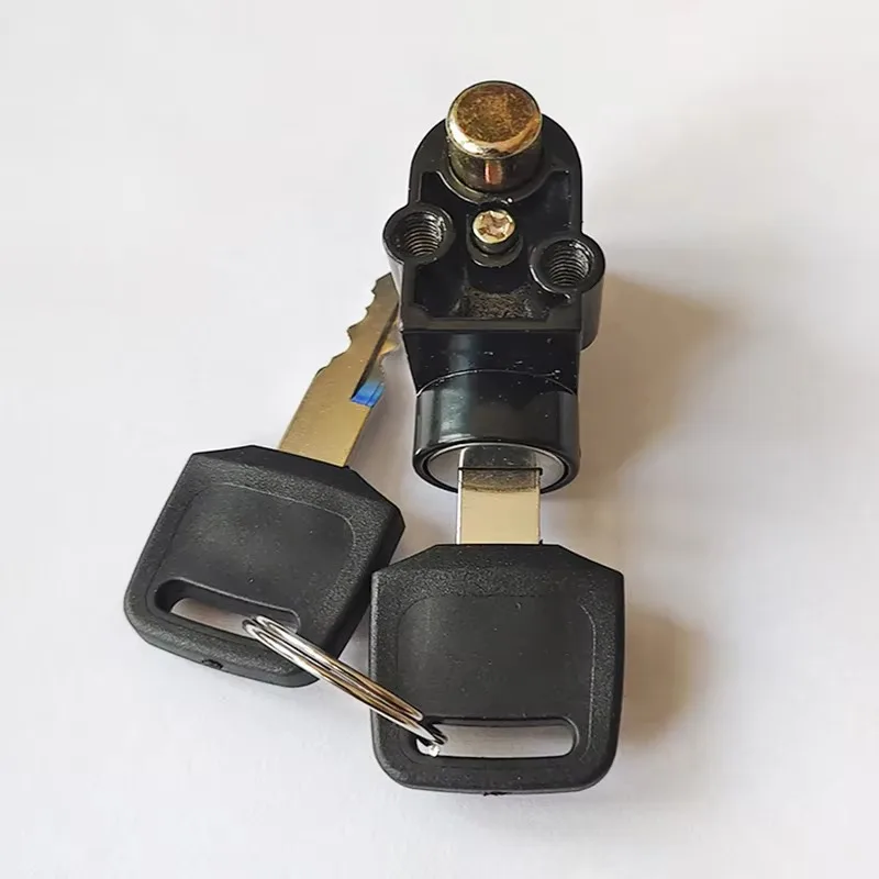 For Electric Vehicle Anti-Theft E-bike Front Lock; Large Head Lock with Battery Box Security