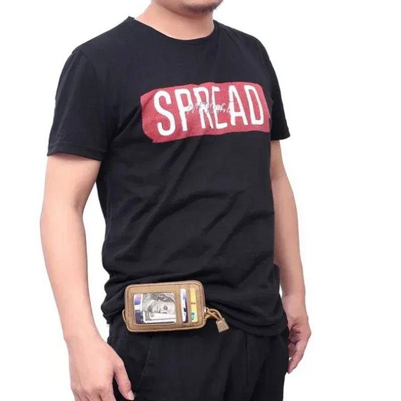 

Мужская поясная сумка, брелок для ключей, маленькая карманная поясная сумка, EDC кошелек, карманная сумка для денег на открытом воздухе, охотничий походный пакет