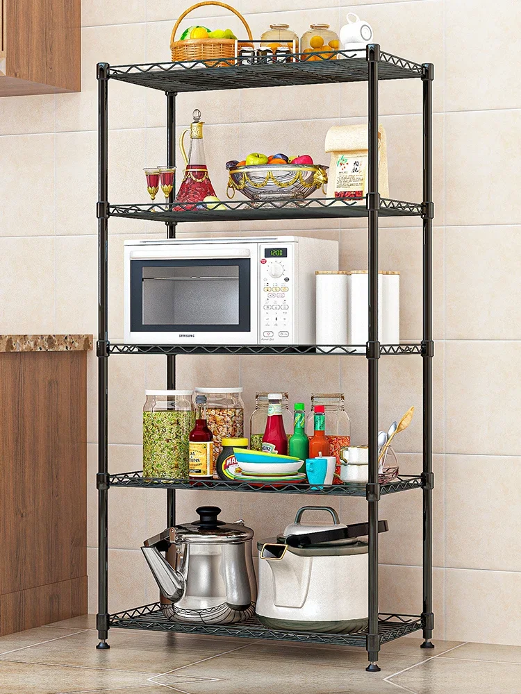 Metal Storage Unit - Multi-Layer Shelf for Living Room or Bathroom, Easy-to-Assemble Kitchen Storage Rack, Home Organization