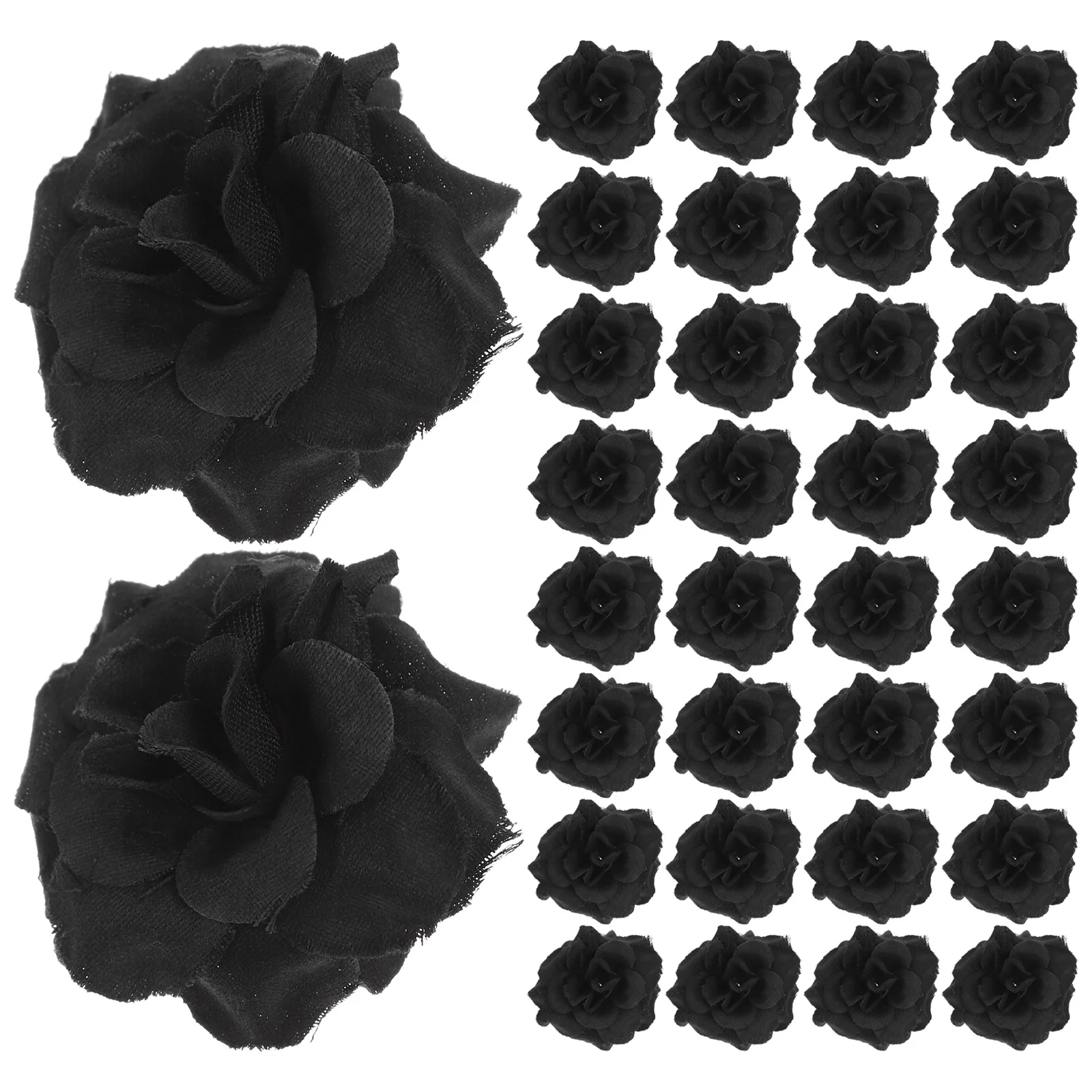 

50 Pcs Pink Ornaments Wedding Decorative Rose Silk Flower for Artificial Black Bride