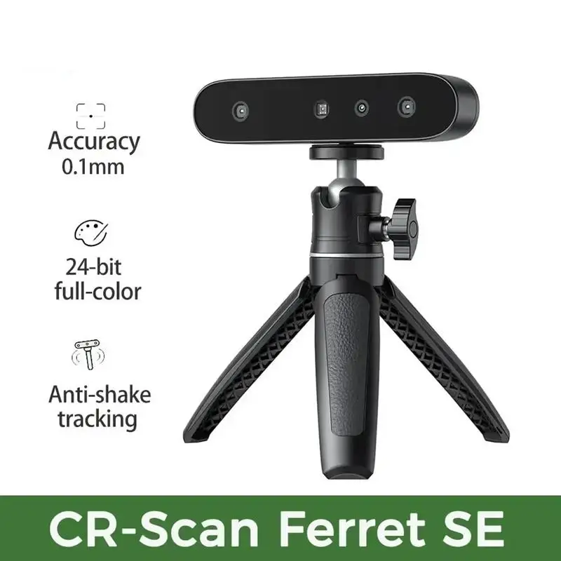 إلى CR-Scan Ferret SE 3D الماسح الضوئي الأصلي المحمول الماسح الضوئي المحمول 30FPS المسح السريع 0.1mm دقة 24bit المسح الضوئي بالألوان الكاملة