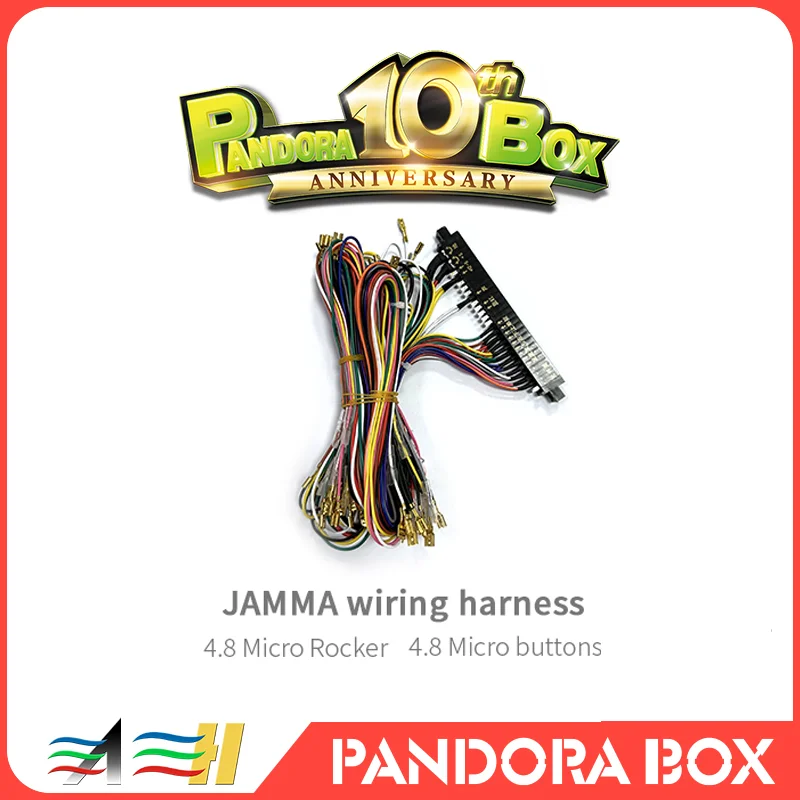 

Кабель Pandora Box для материнской платы JAMMA, семейный кабель 28Pin 2,8/4,8 мм, провод шкафа 40/80/140 см, жгут печатных плат для Pandora Console5V & 12V