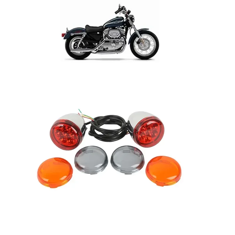 

Accesorios moto указатель поворота для Harley XLH883 Hugger Dyna Fat Bob FXDF Dyna Wide Super Glide FXDWG