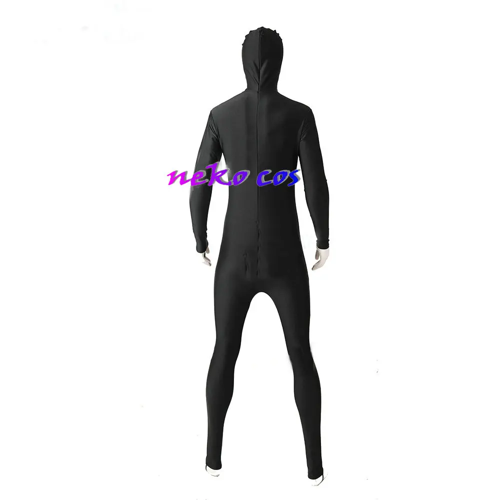 All In One-Overall Bodysuit  Full Body fully wrapped Four sided elastic Spandex  black customized size Cosplay Costume