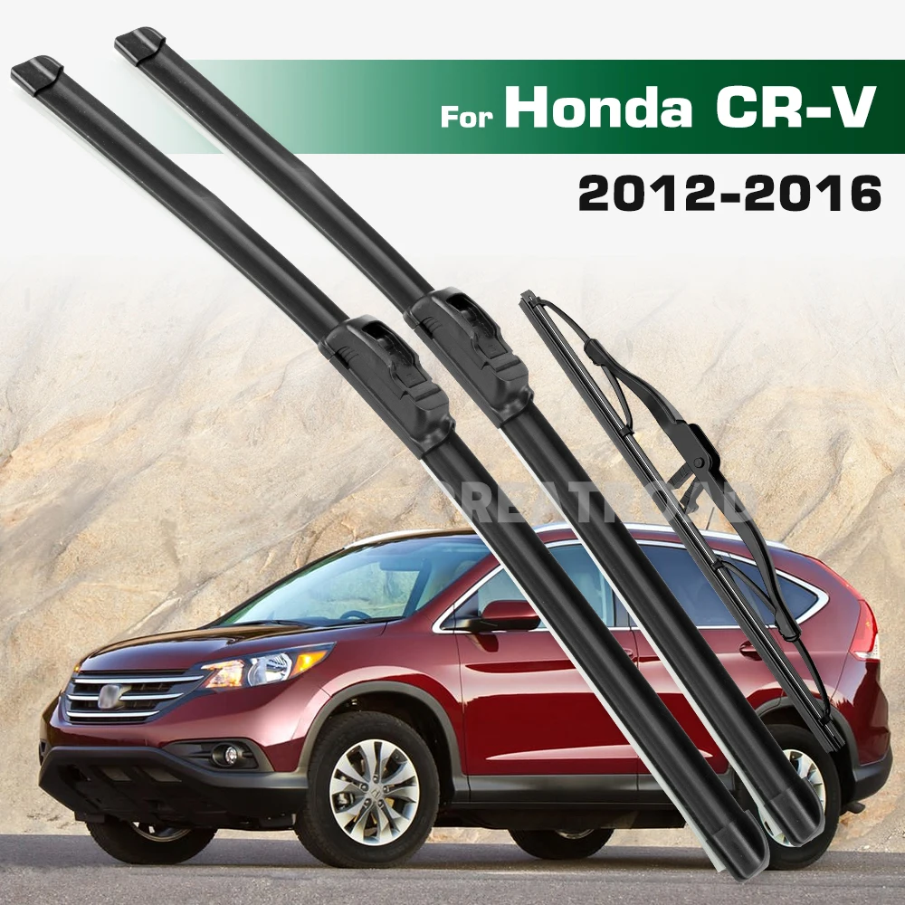 

GREATROAD Wiper LHD&RHD Front & Rear Wiper Blades Set For Honda CRV CR-V MK4 2012 - 2016 Windshield Windscreen Window Brushes