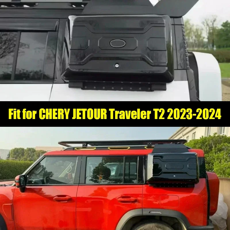 

New! Car Side Window Small Backpack Suitable for CHERY Jetour Traveller T2 2023 2024 Body External Equipment Box Auto Exterior P