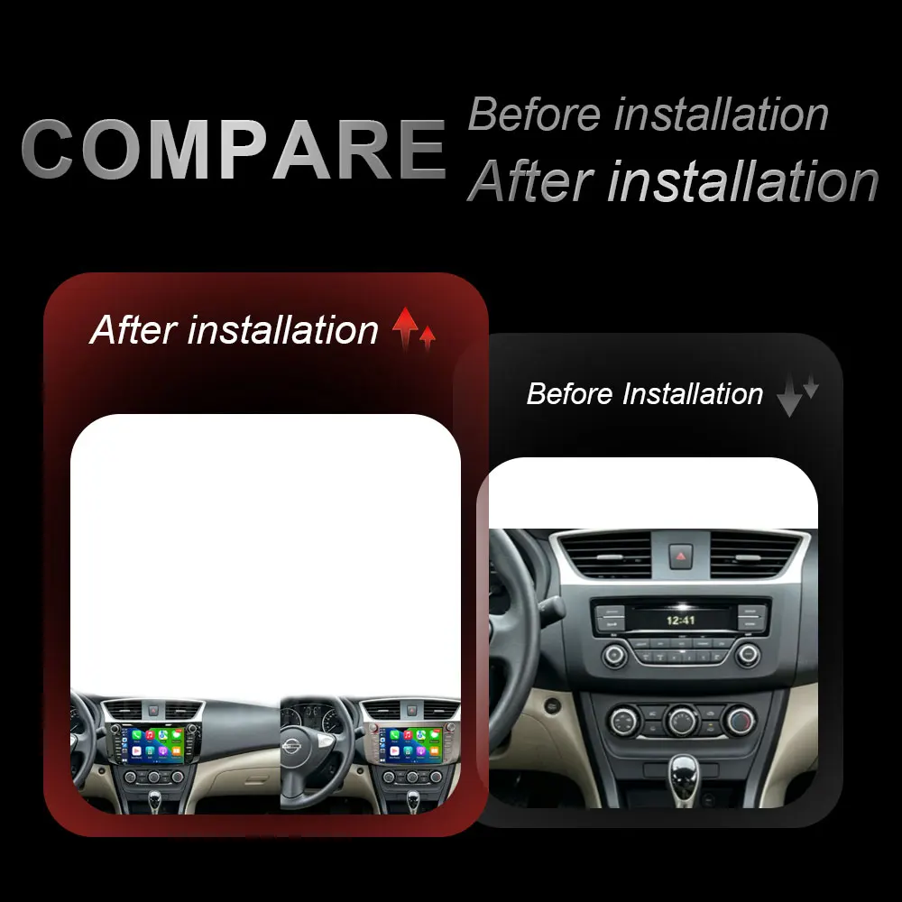 8 inch for  Nissan Sylphy B17 2015  -2018 Android Auto Car Radio Mutimedia Player GPS Navigation Bluetooth  4G  DSP  WFi  QLED